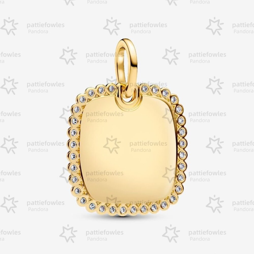 Pandora Engravable Square Tag Pendant
